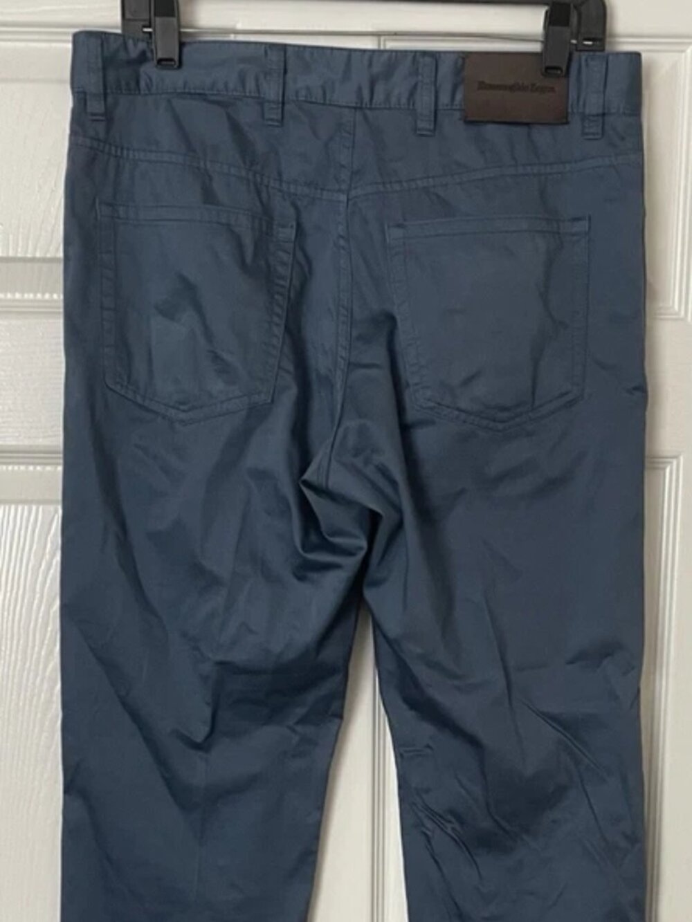 Ermenegildo Zegna Men’s Pants Size 33 100% Authentic Made In Italy Mid-Blue - Picture 5 of 6